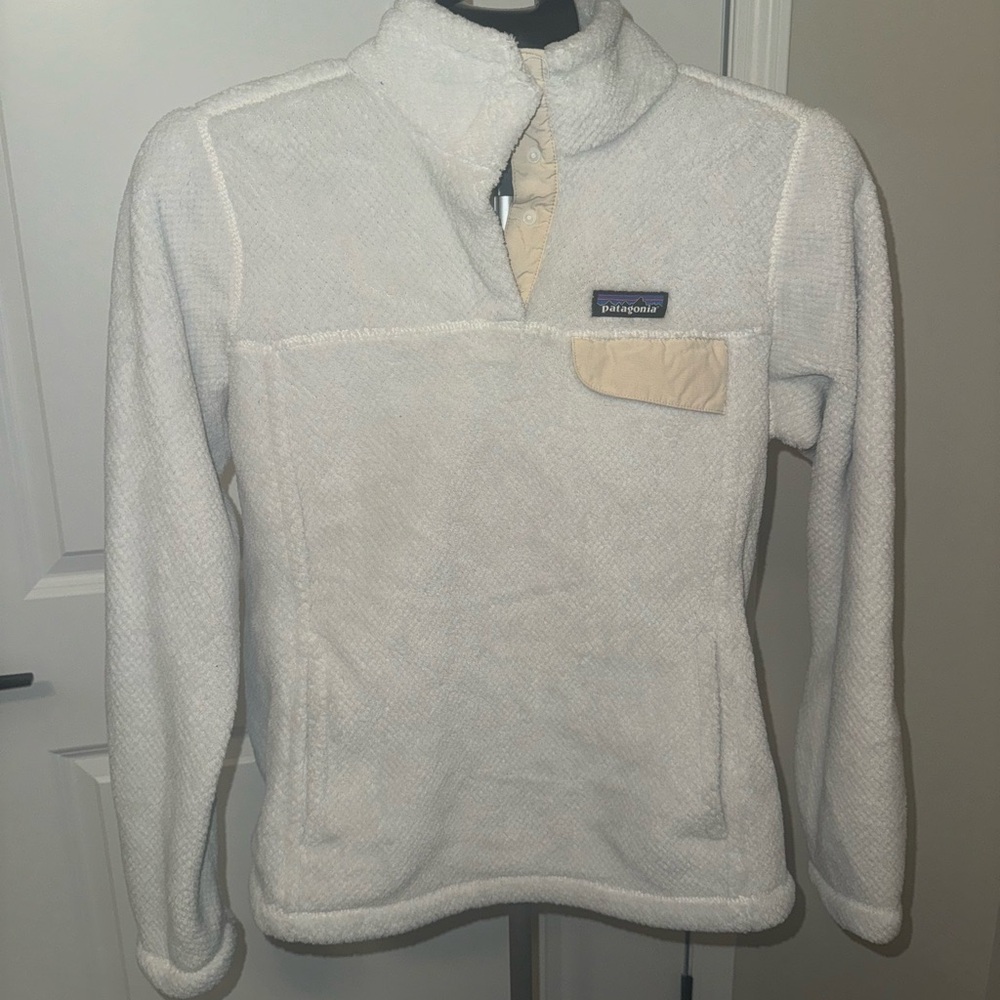 Patagonia Re-Tool Snap-T Fleece Pullover Sweater Polartec Thermal Medium -FLAWED